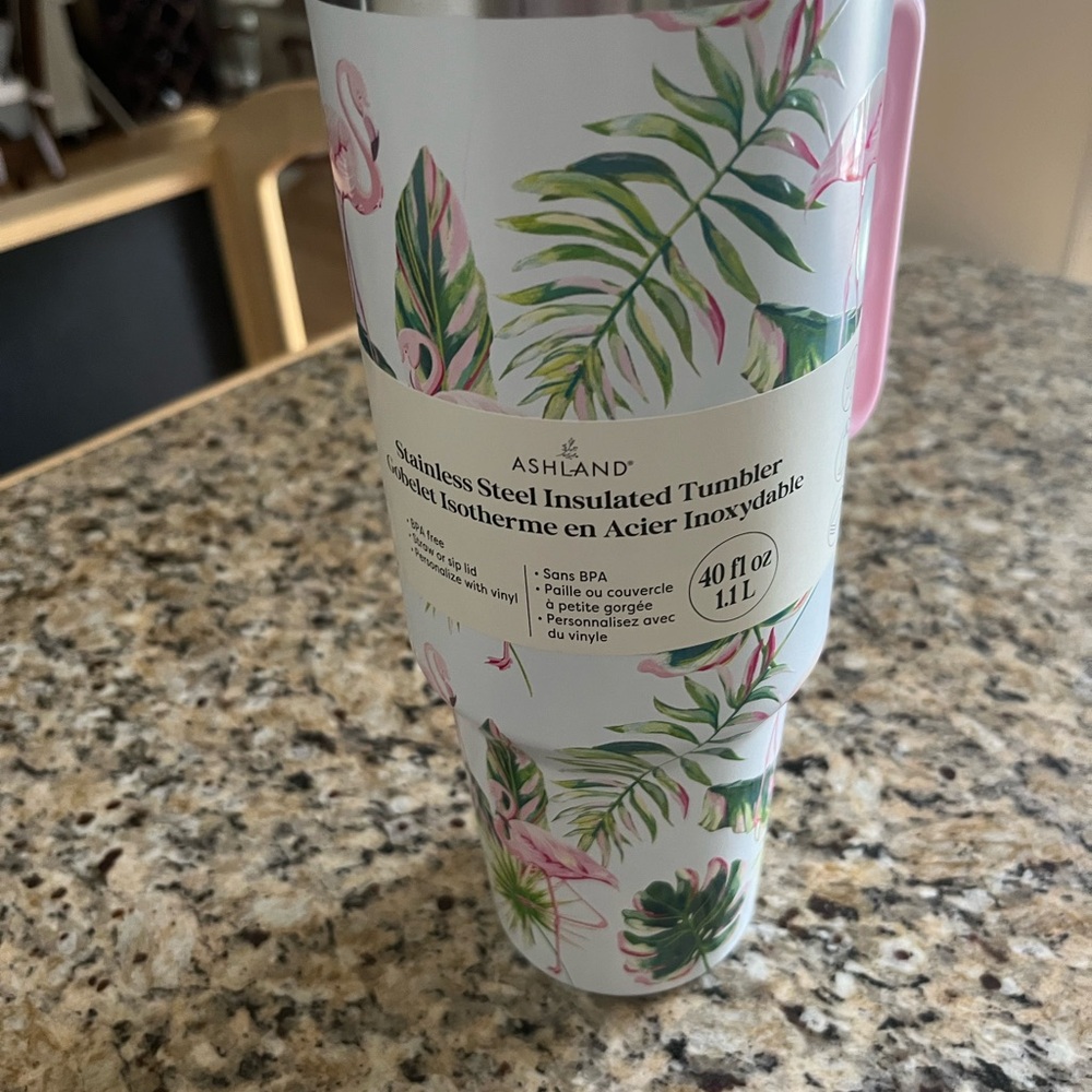 Ashland Tropical Flamingo Stainless Steel Tumbler